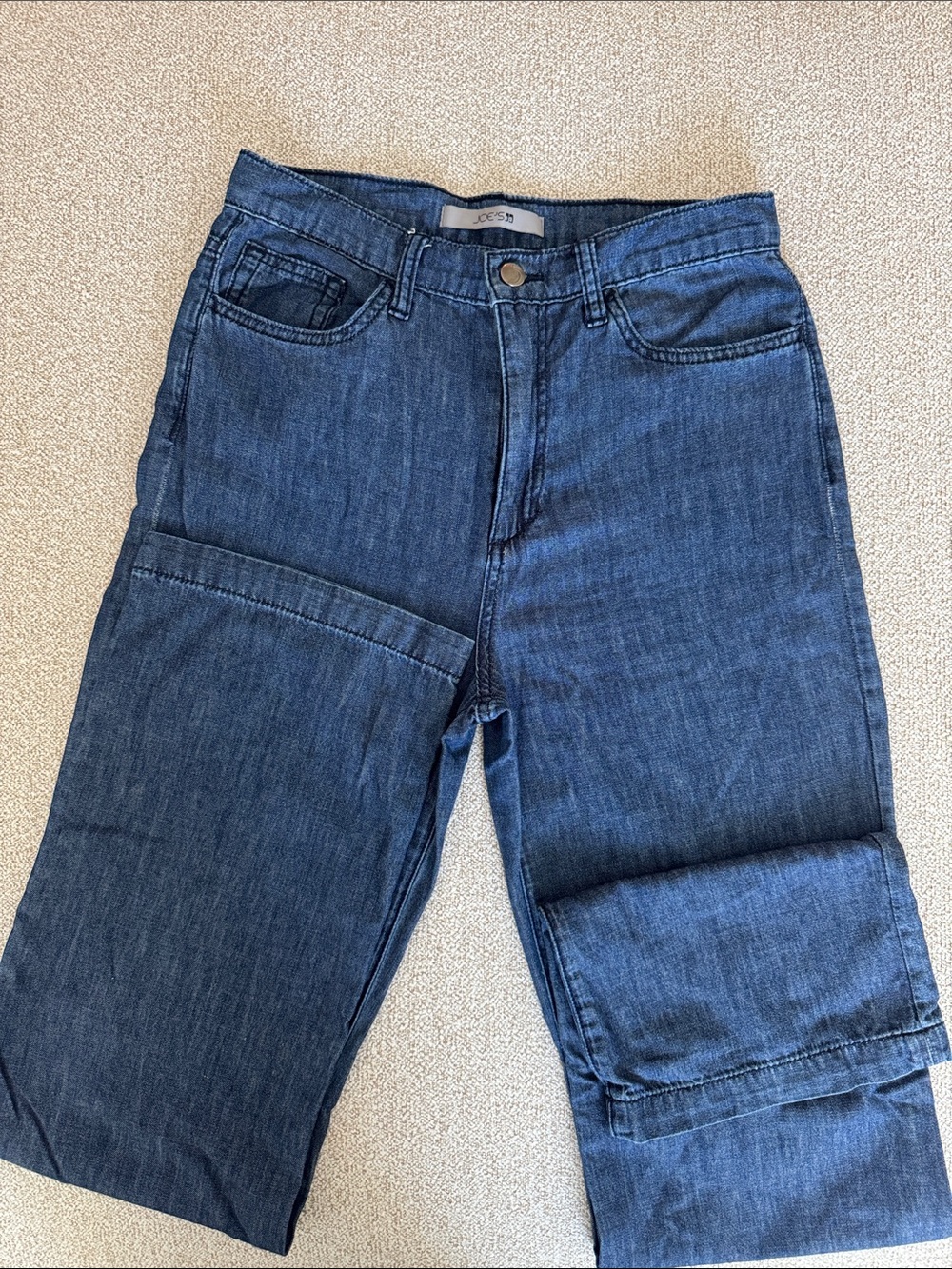 Joe's Jeans Indigo Blue High-Rise Denim Shorts
